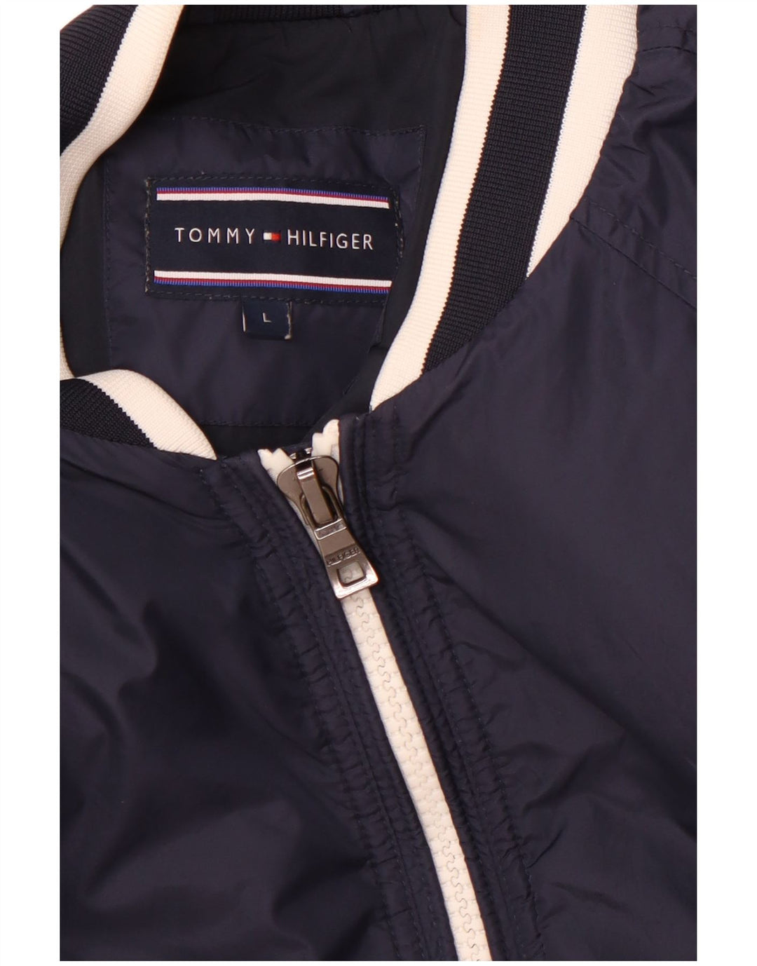 TOMMY HILFIGER Damen Bomberjacke UK 16 Large Marineblau