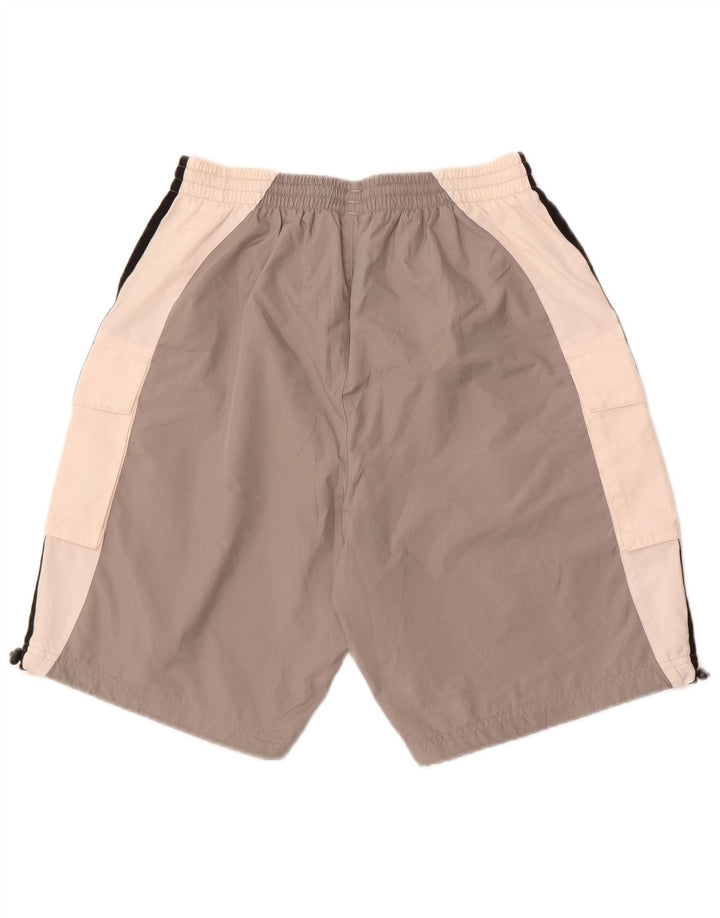Adidas Herren-Sportshorts, klein, graues Colourblock-Polyester