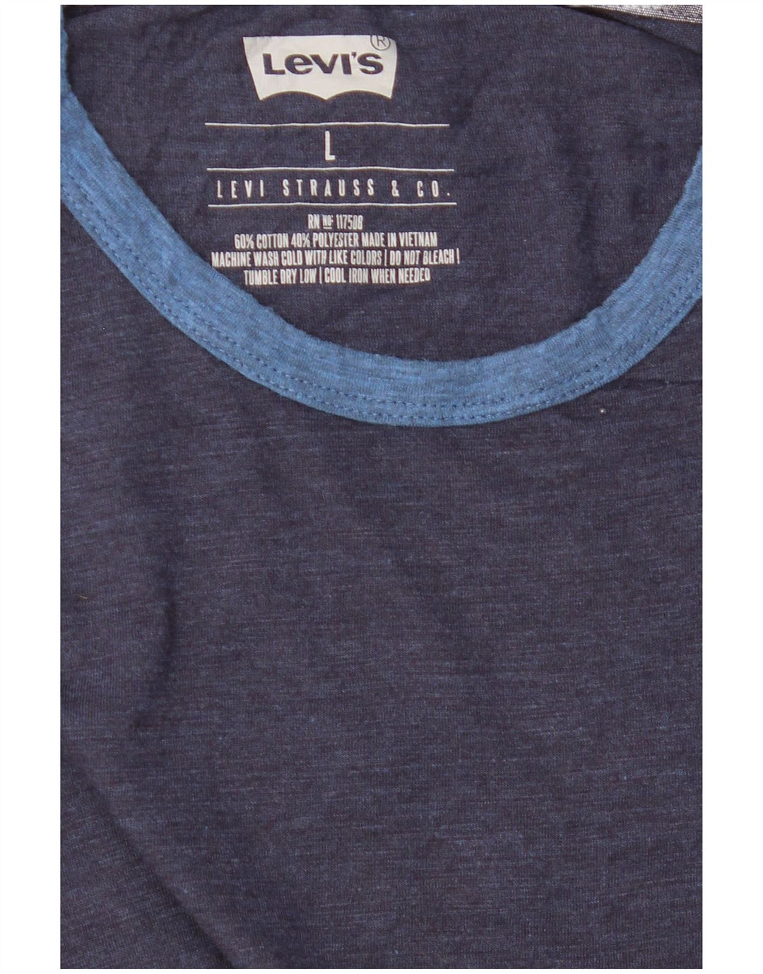 Levi's Herren T-Shirt Top Large Marineblau