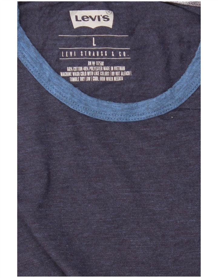 Levi's Herren T-Shirt Top Large Marineblau