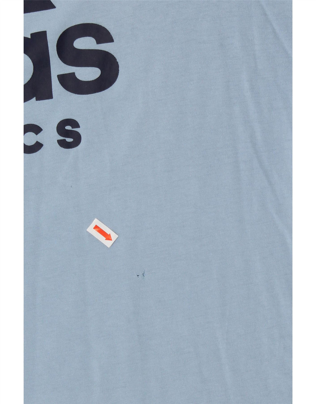 ADIDAS Womens Graphic T-Shirt Top UK 16 Large Blue Vintage Adidas and Second-Hand Adidas from Messina Hembry 