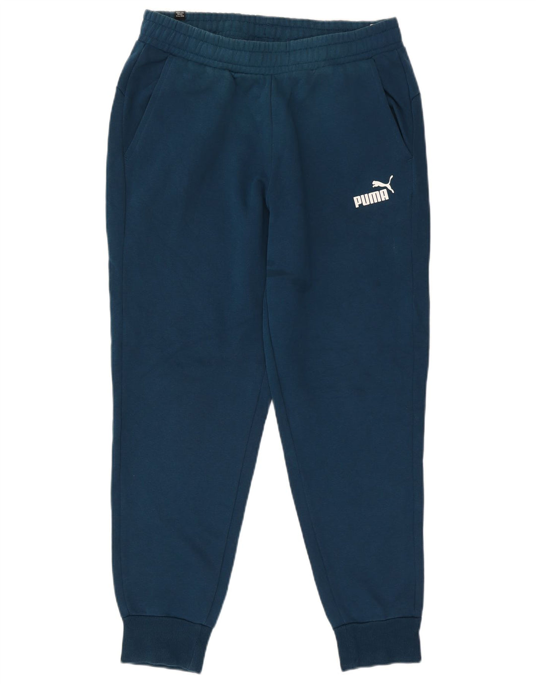 Puma Herren-Trainingshose, Jogginghose, Größe L, Blau, Baumwolle