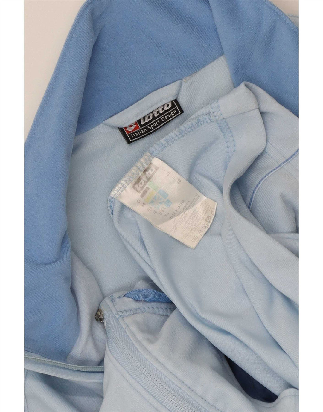 Lotto Damen-Trainingsanzug-Oberteil, übergroß, Jacke, UK 16, Größe L, Blau, Polyester