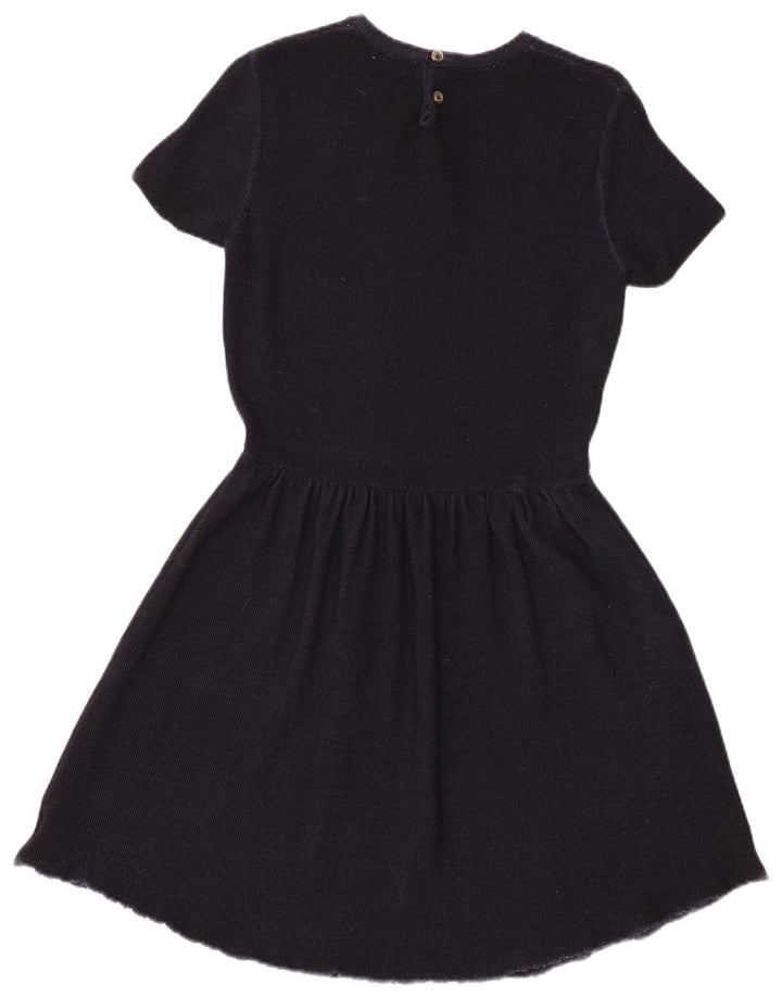 Sun68 Damen-Strickkleid in A-Linie, UK 14, mittelmarineblaue Wolle