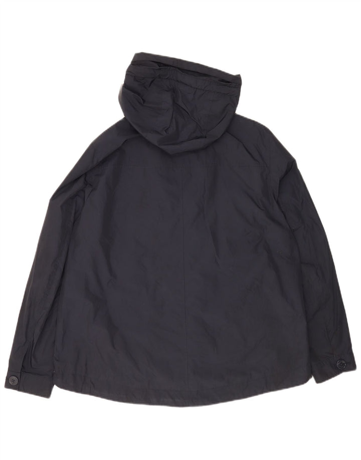 Massimo Dutti Damen-Bomberjacke mit Kapuze, übergroß, Gr. 14, mittleres Marineblau