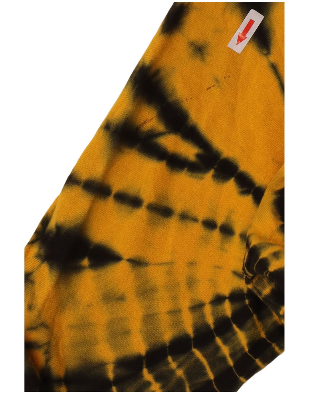 Dkny Damen-Sweatshirt, übergroß, mit Grafik, Gr. 10, Größe S, Gelb, Batikfärbung