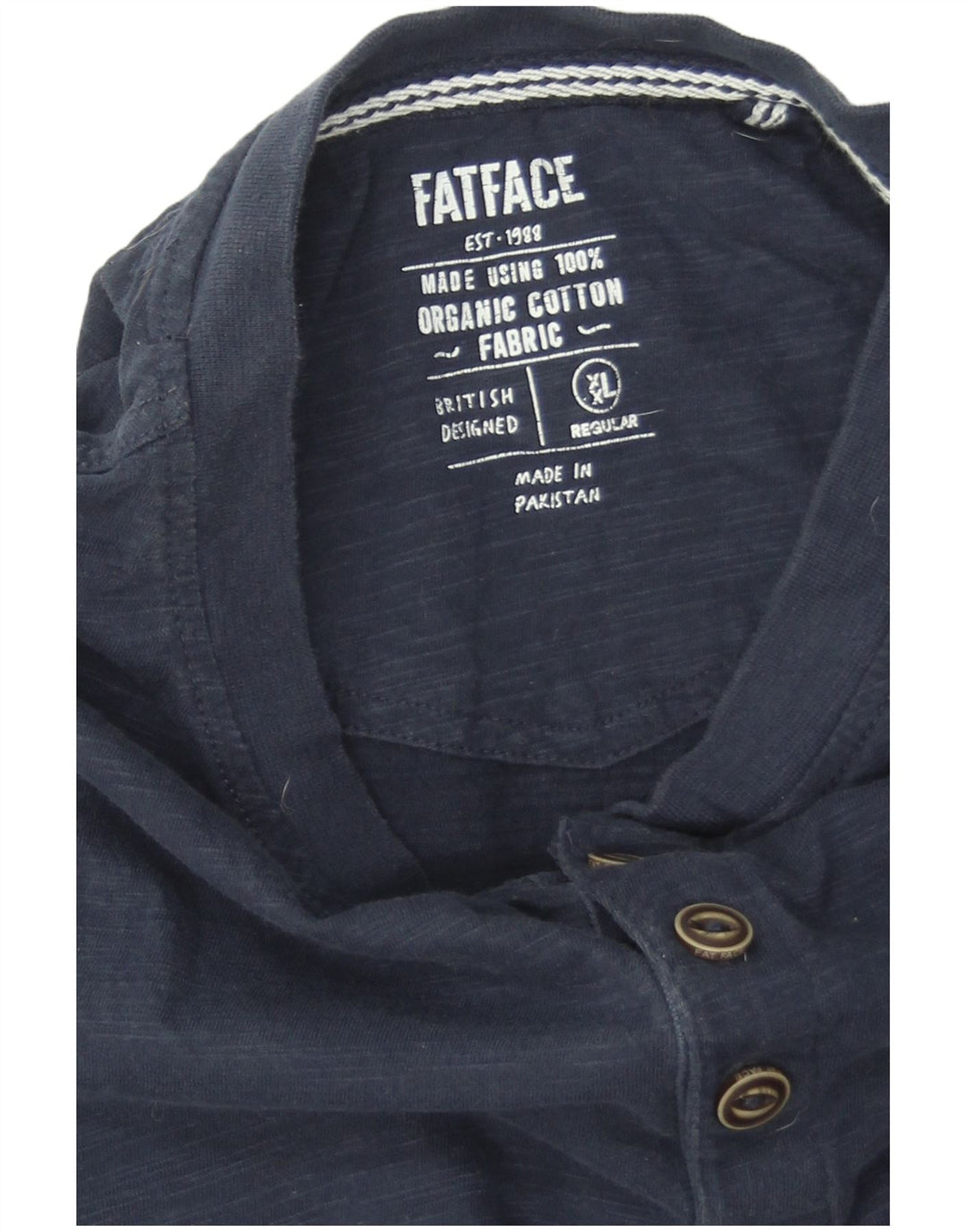 Fat Face Herren-T-Shirt, normal, 2XL, Marineblau, Baumwolle