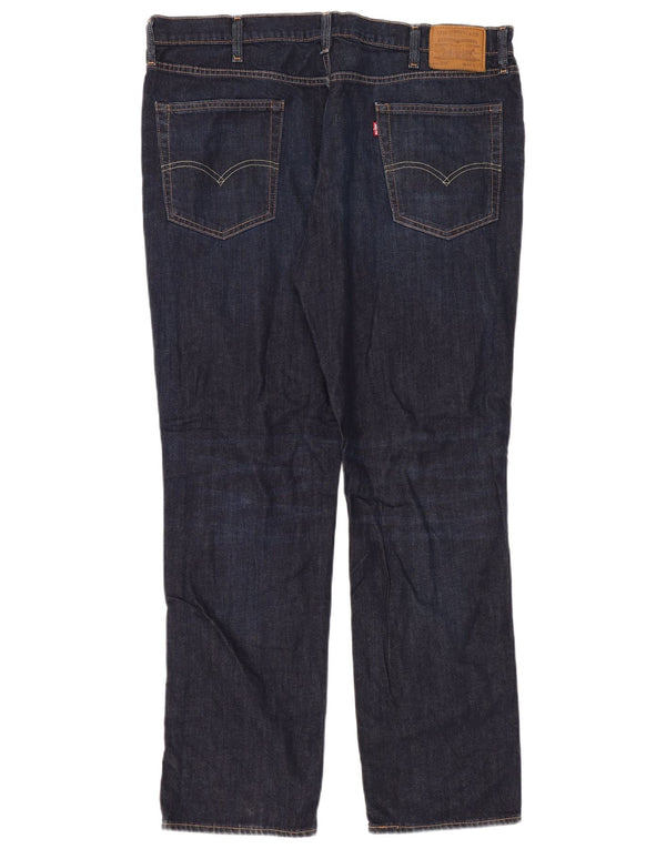Levi's Mens 514 Straight Jeans W40 L32 Navy Blue Cotton