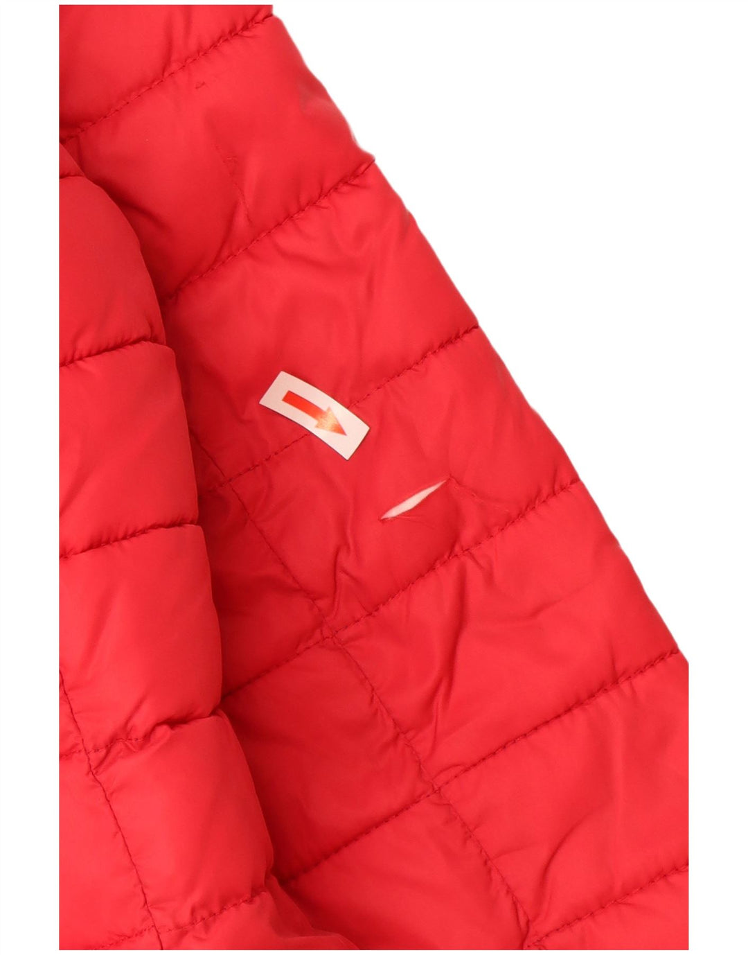 Invicta Wattierte Damenjacke mit Kapuze, UK 16, großes rotes Polyamid