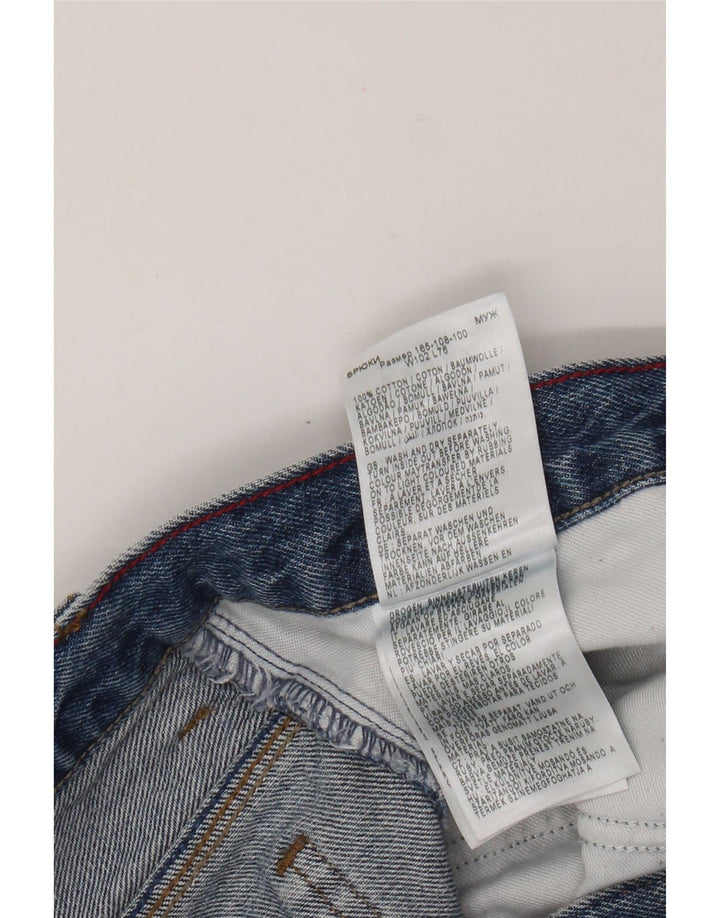 Wrangler Herren Straight Jeans W40 L30 Blaue Baumwolle