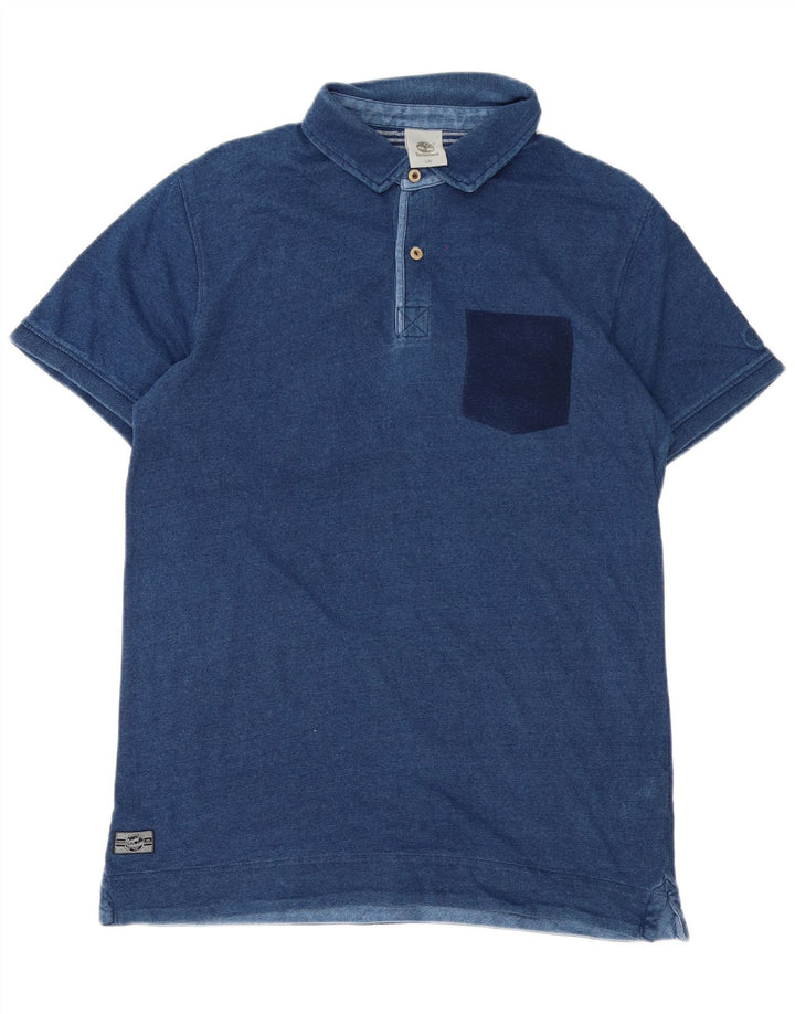 Timberland Herren-Poloshirt, große marineblaue Baumwolle