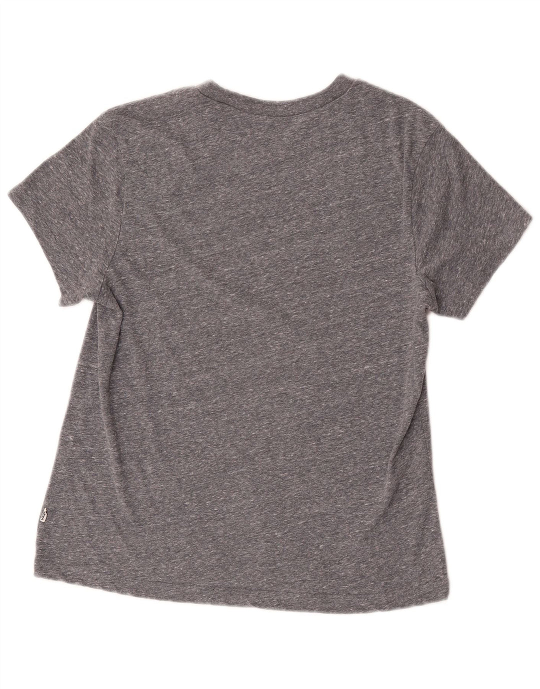 Vans Damen Grafik-T-Shirt-Oberteil UK 14 Large Grau meliert