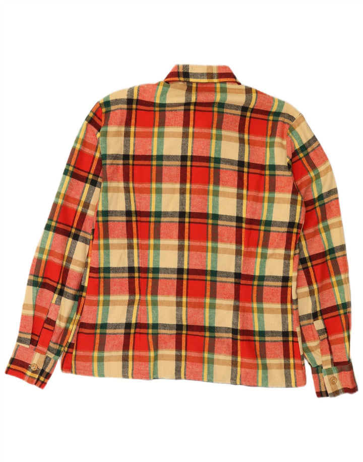 Vintage Damen Flanellhemd IT 50 XL Rot kariert