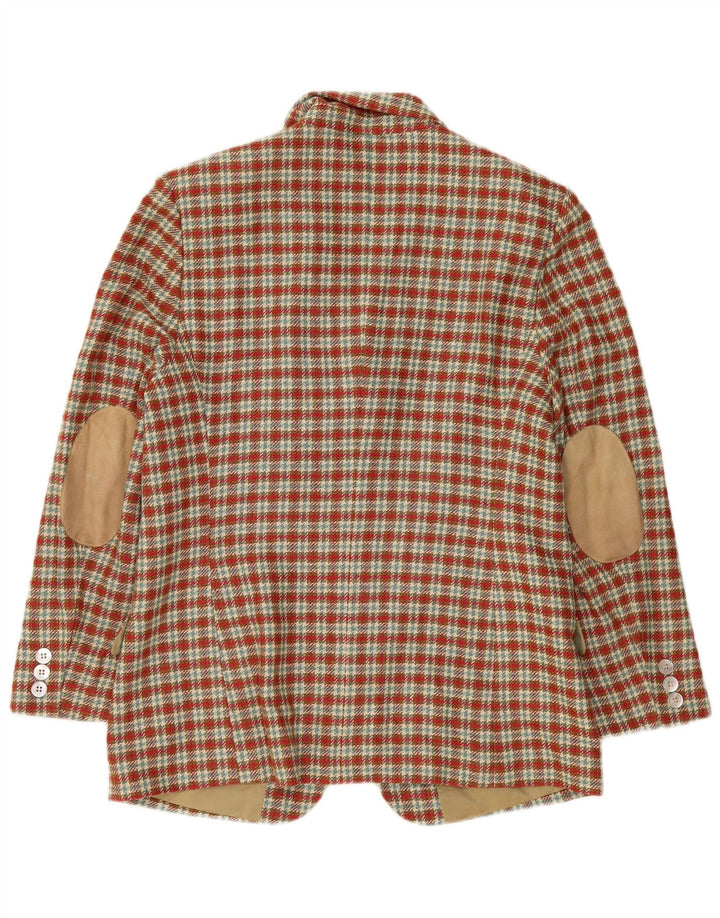 Country Damen-Blazer mit 3 Knöpfen, Gr. 14, groß, rot kariert