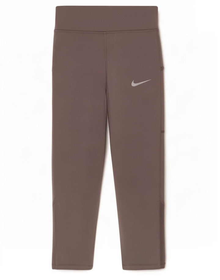 Nike Damen Dri Fit Capri Leggings UK 10 Small Grau