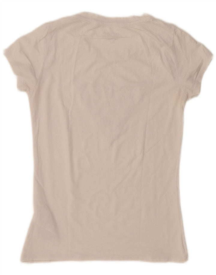 Guess Grafik-T-Shirt-Oberteil für Damen, UK 12, mittelgrau, aus Baumwolle