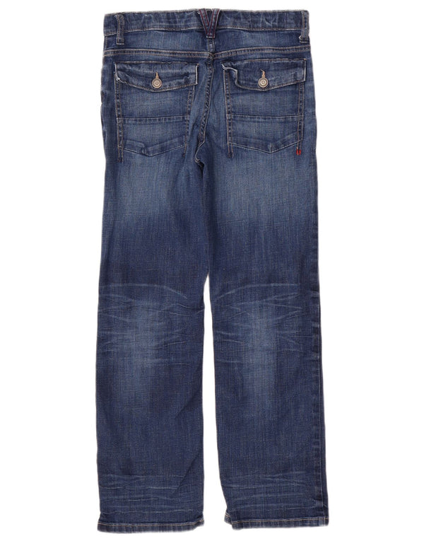 TOMMY HILFIGER Jungen Straight Jeans 11-12 Jahre W28 L26 Blaue Baumwolle