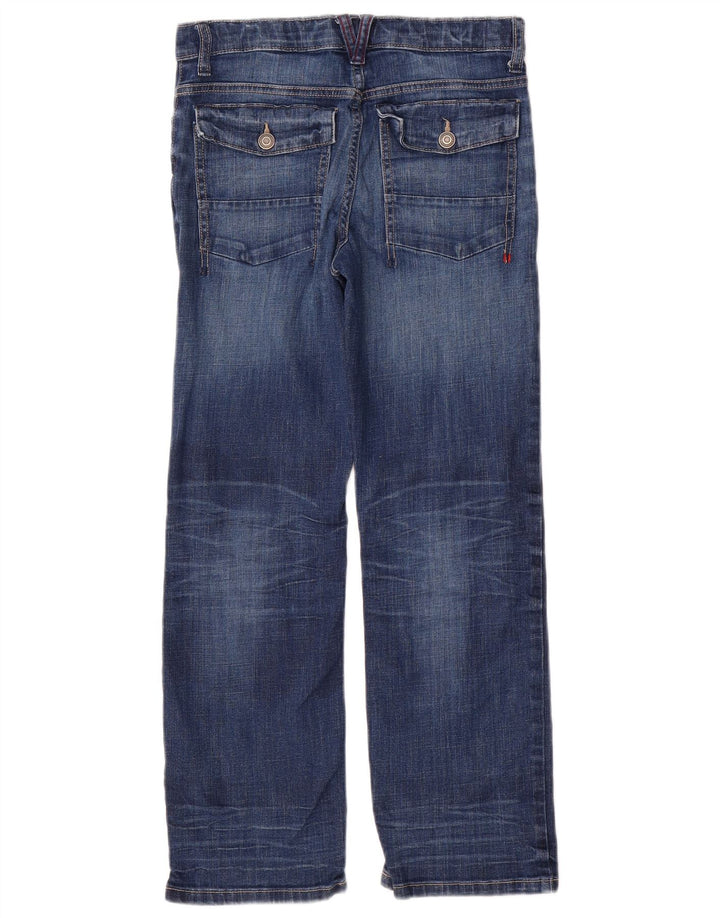 TOMMY HILFIGER Jungen Straight Jeans 11-12 Jahre W28 L26 Blaue Baumwolle