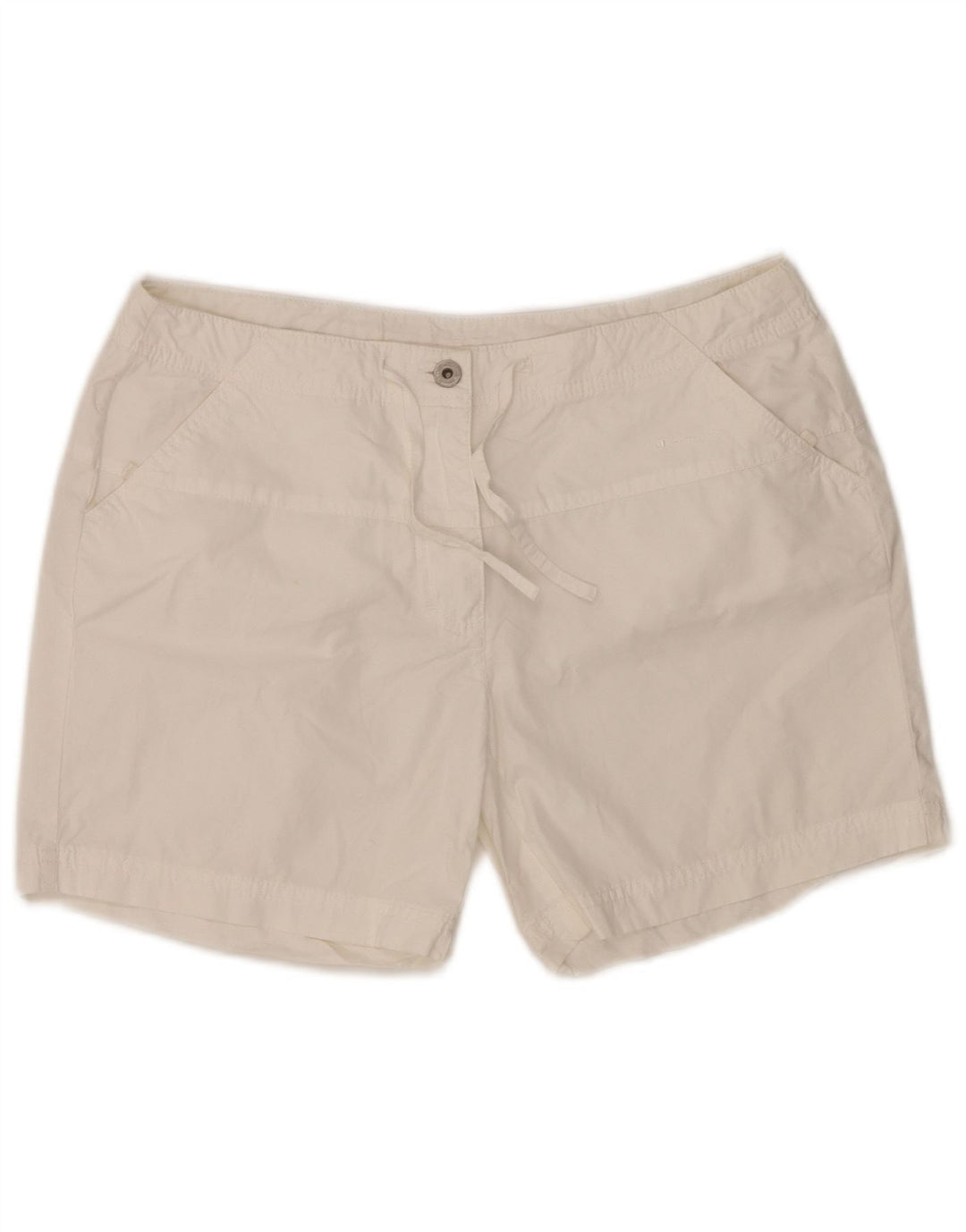 Champion Damen-Freizeitshorts, Größe L, W32, weiße Baumwolle