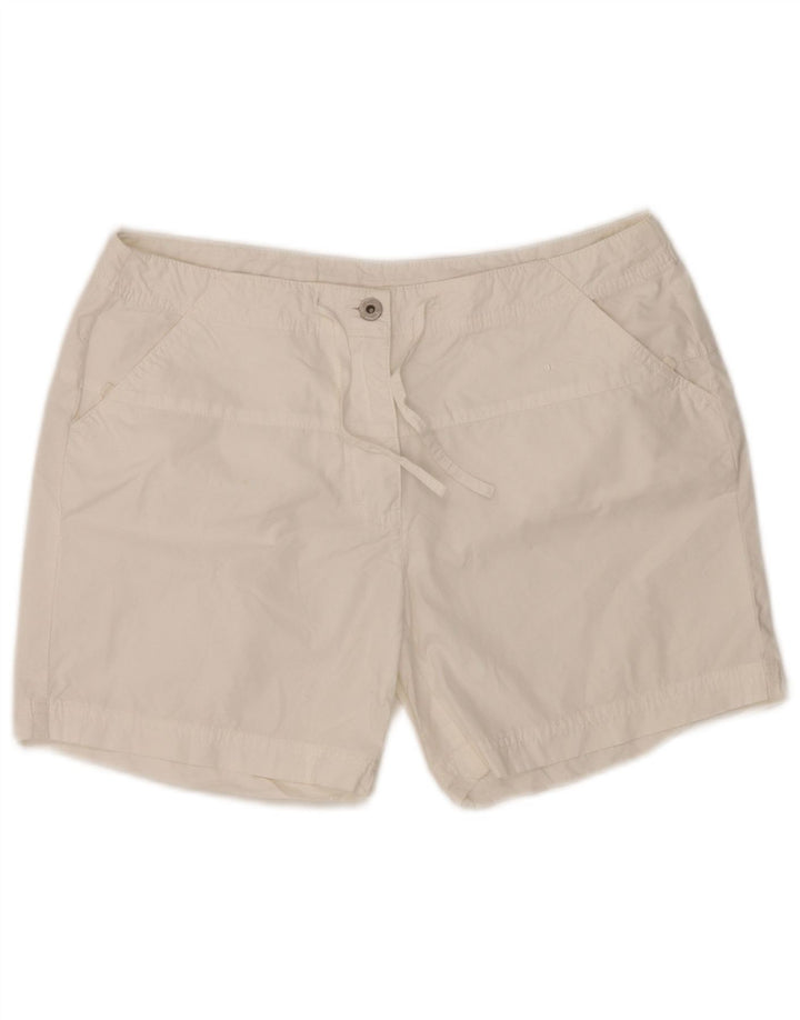 Champion Damen-Freizeitshorts, Größe L, W32, weiße Baumwolle