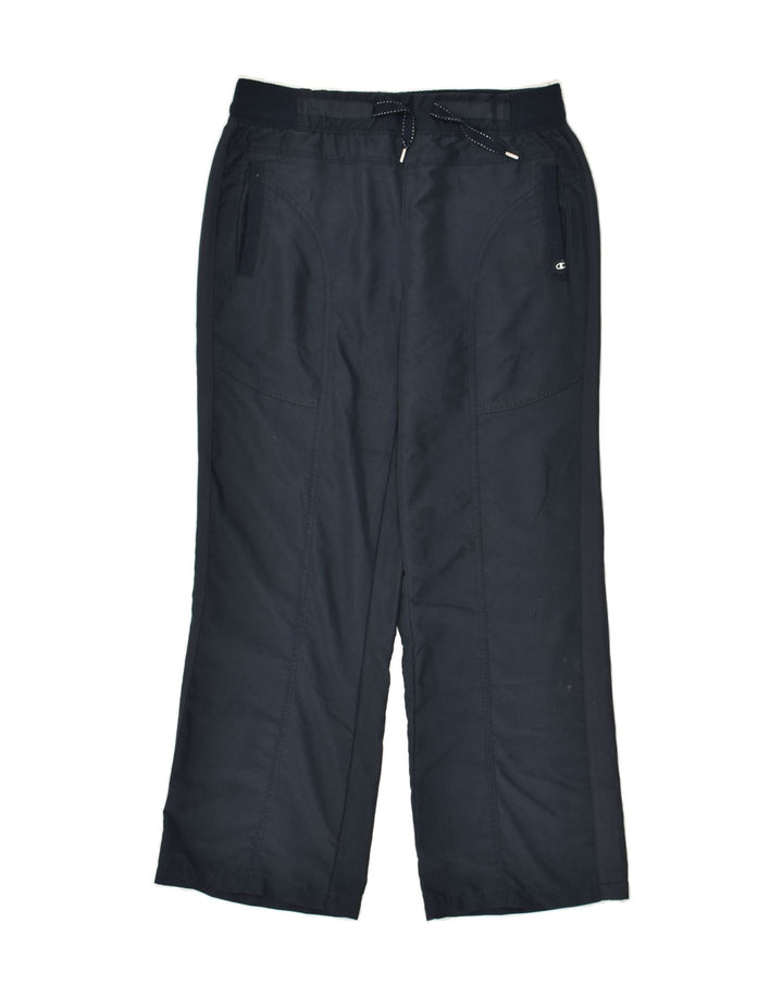 CHAMPION Womens Tracksuit Trousers XL Navy Blue Polyester | Vintage Champion | Thrift | Second-Hand Champion | Used Clothing | Messina Hembry 