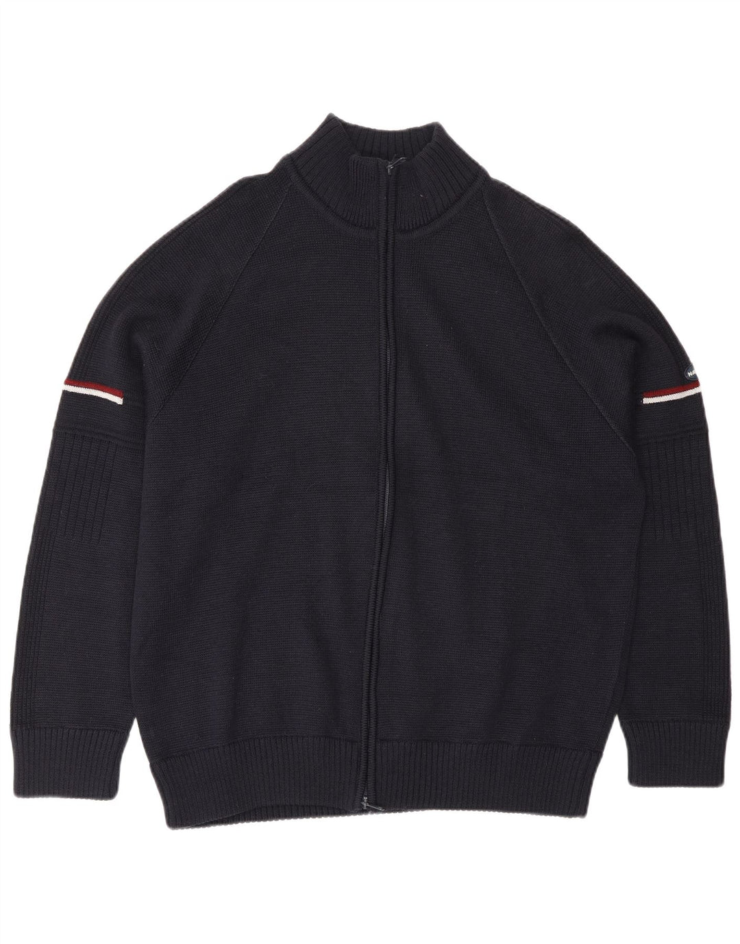 Navigare Herren-Strickjacke, große marineblaue Wolle