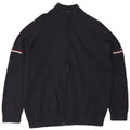 Navigare Herren-Strickjacke, große marineblaue Wolle