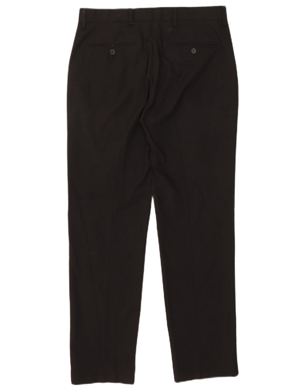 Marks & Spencer Damen Tailored Fit Slim Chino Hose W32 L30 Schwarz