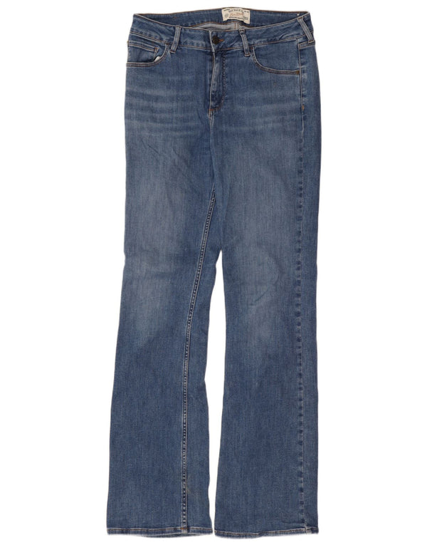Fat Face Damen Brooke Bootcut Jeans UK 12 Medium W30 L31 Blaue Baumwolle