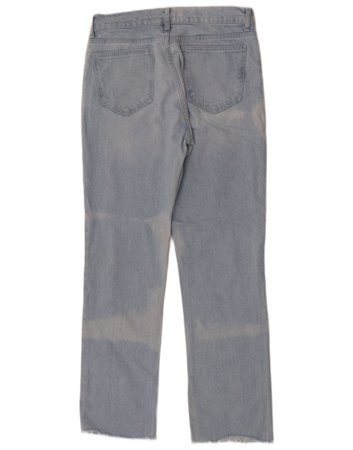 Zara Damen Straight Jeans EU 40 Medium W30 L30 Blaue Baumwolle