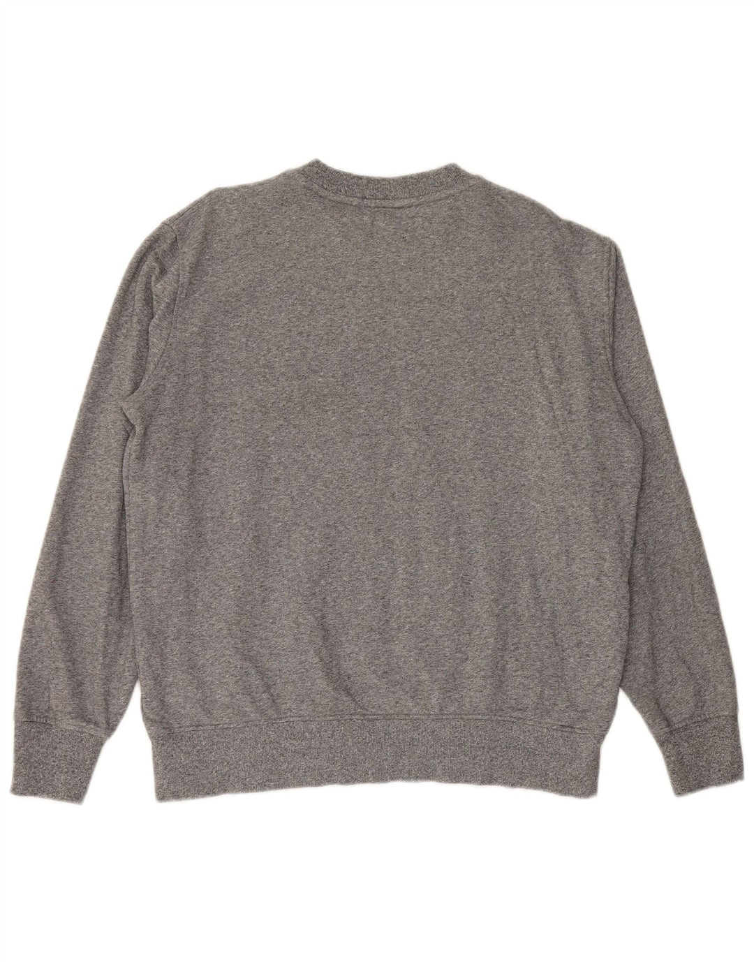 Marks & Spencer Herren-Sweatshirt-Pullover, große grau gefleckte Baumwolle