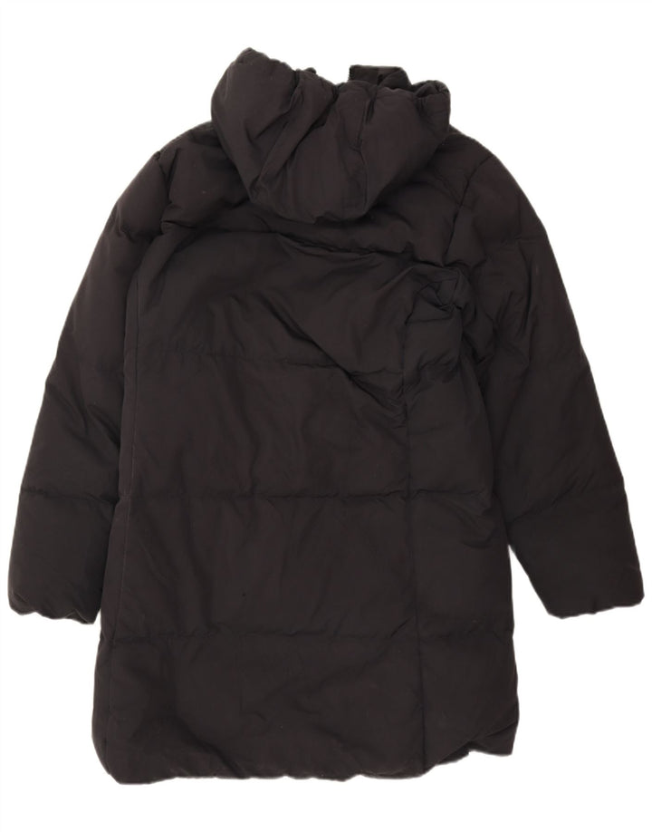 Champion gepolsterter Herrenmantel mit Kapuze, UK 38, mittelschwarz