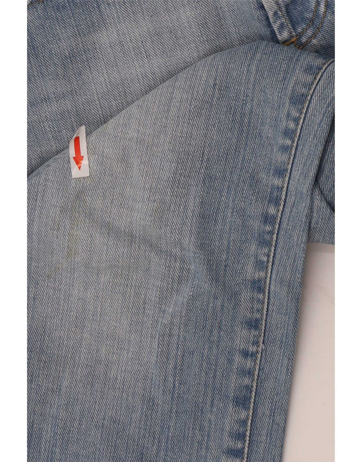 Gas Damen Straight Jeans W27 L32 Blaue Baumwolle