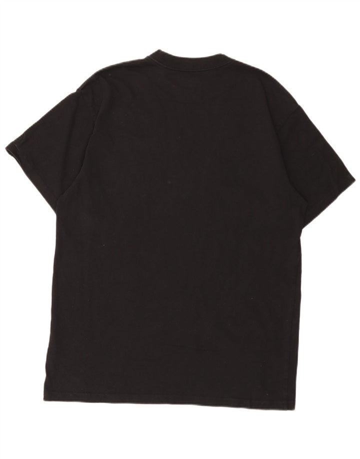 Carhartt Herren Grafik-T-Shirt-Oberteil aus mittelschwarzer Baumwolle