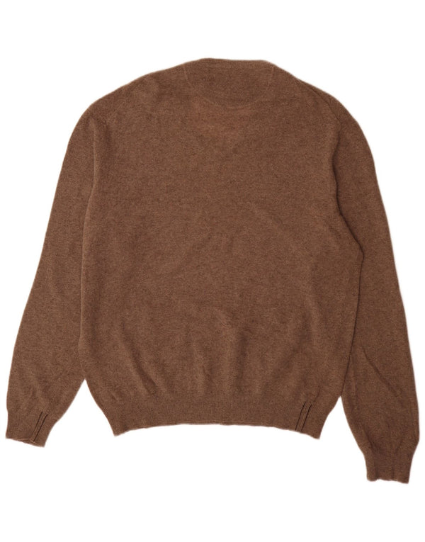 Marlboro Classics Herren-Pullover mit V-Ausschnitt, XL, Braun