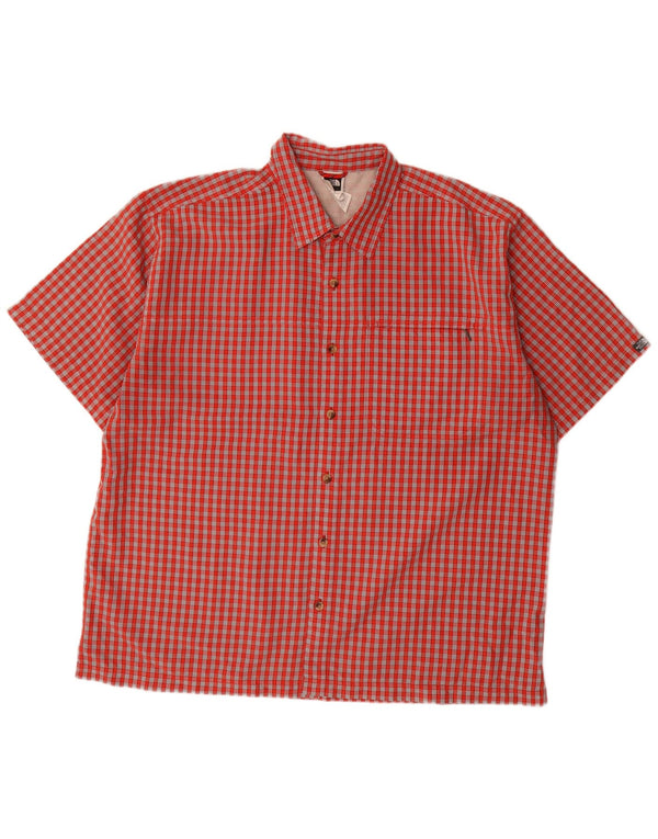 The North Face Herren Kurzarmhemd XL Red Check Modal