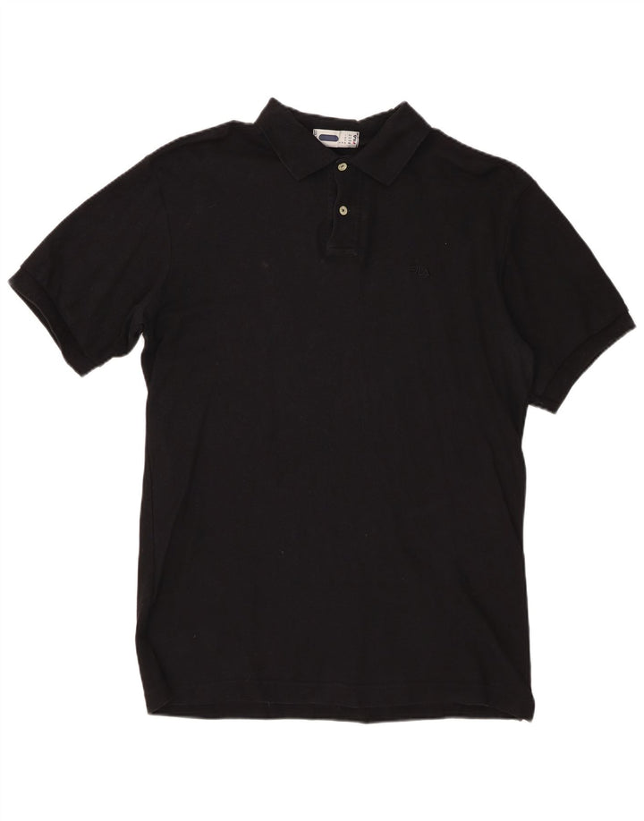 Fila Herren Poloshirt Medium Schwarz