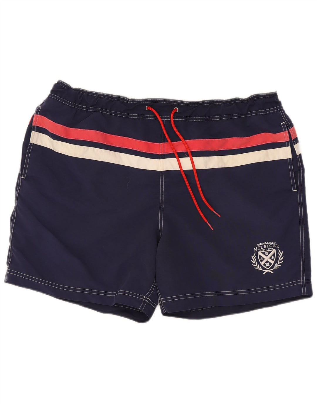 TOMMY HILFIGER Herren Badeshorts XL Marineblaues Nylon