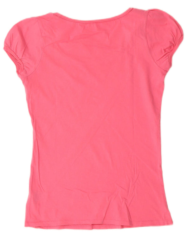 Ralph Lauren Grafik-T-Shirt für Damen, UK 10, Größe S, Rosa, Baumwolle