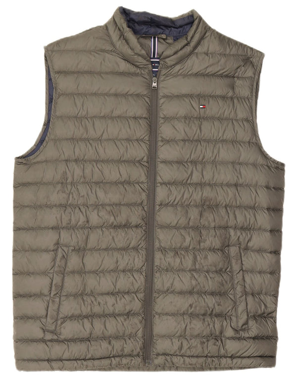 Tommy Hilfiger Herren Wattierte Weste UK 42 XL Khaki
