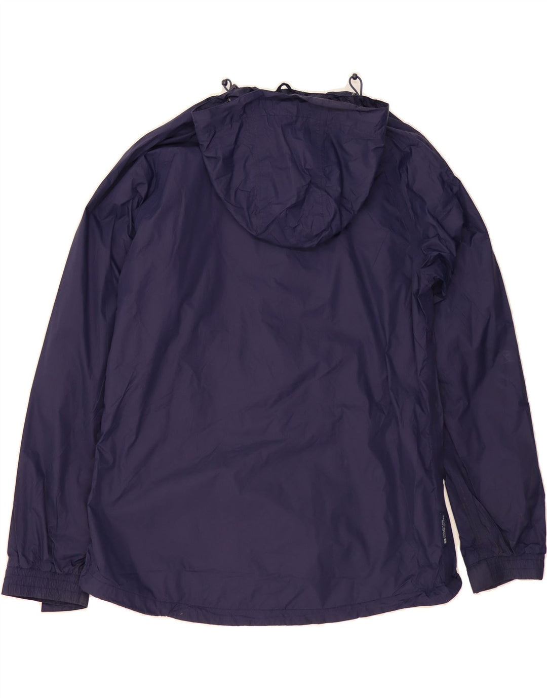 MOUNTAIN WAREHOUSE Womens Hooded Rain Jacket UK 14 Large  Navy Blue Nylon Vintage Mountain Warehouse and Second-Hand Mountain Warehouse from Messina Hembry 