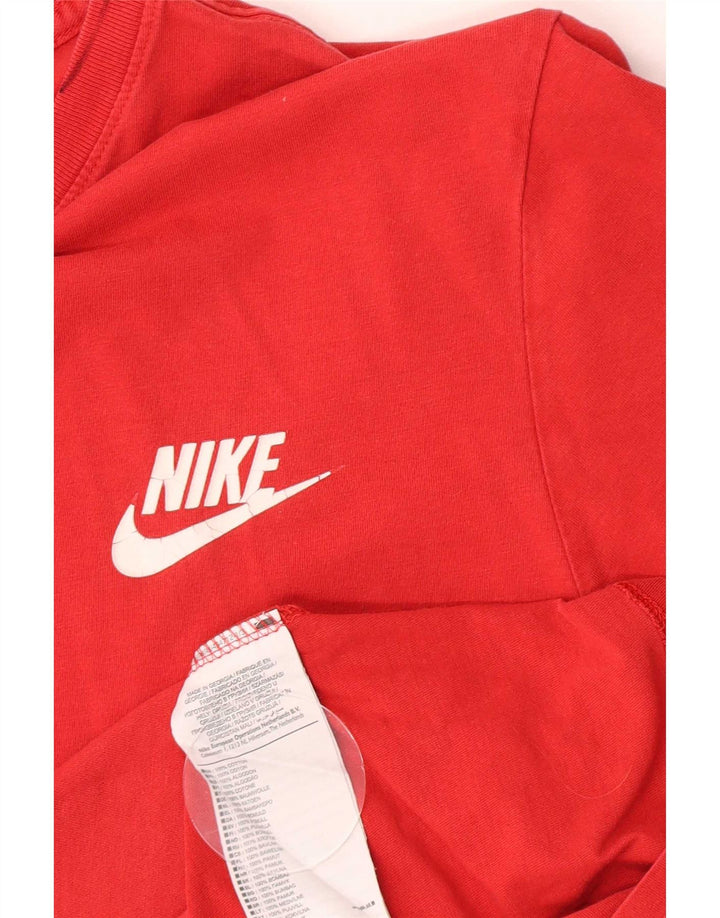 Nike Herren-T-Shirt mit Grafik, Größe L, aus roter Baumwolle