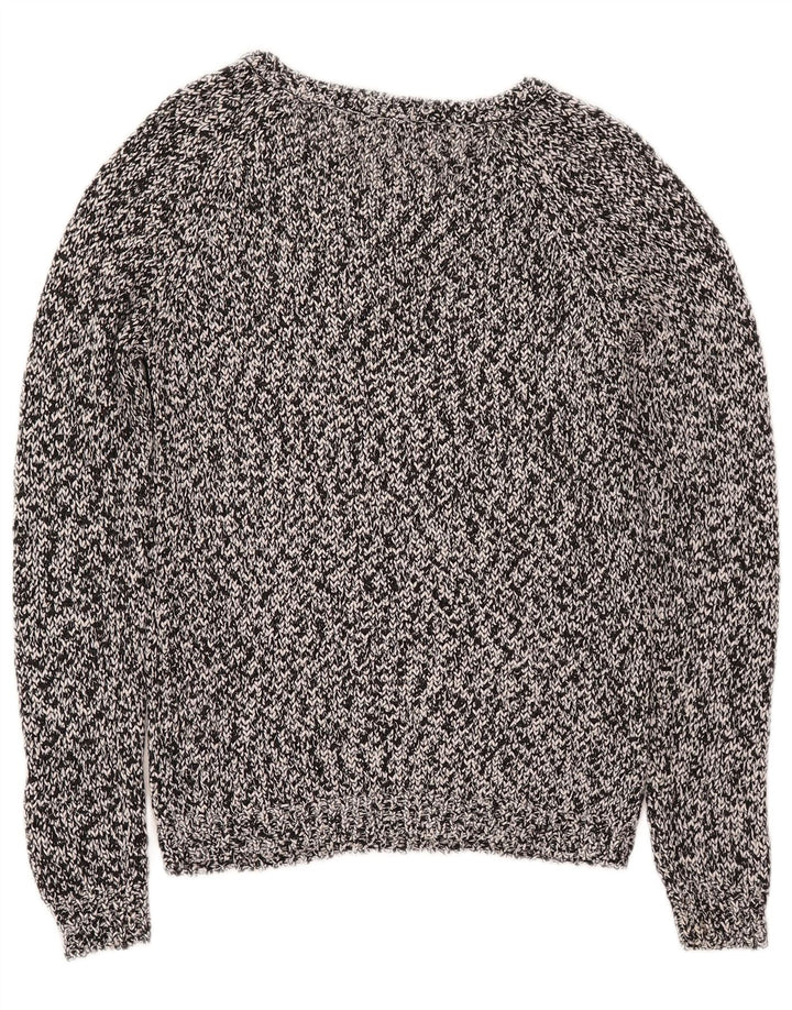Marks & Spencer Damen-Pullover mit U-Boot-Ausschnitt, Gr. 10, Größe S, Grau meliert
