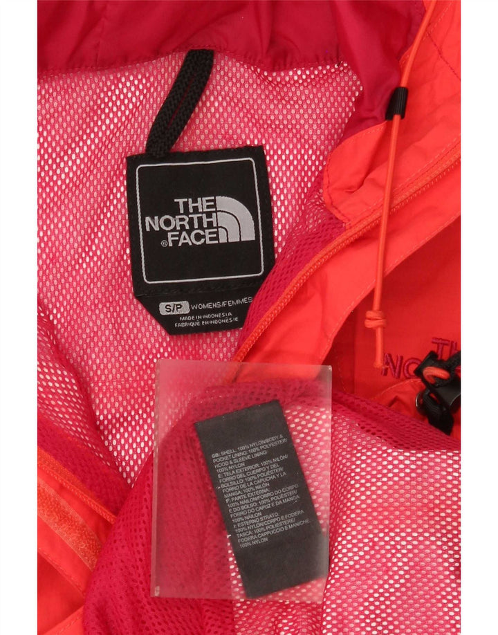 The North Face Damen Hyvent Hooded Oversized Regenjacke UK 10 Small Rot