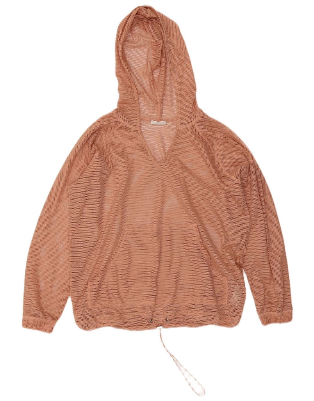 Zara Damen Übergroßer Kapuzenpullover-Trainingsanzug, Top-Jacke, UK 10, Größe S, Rosa
