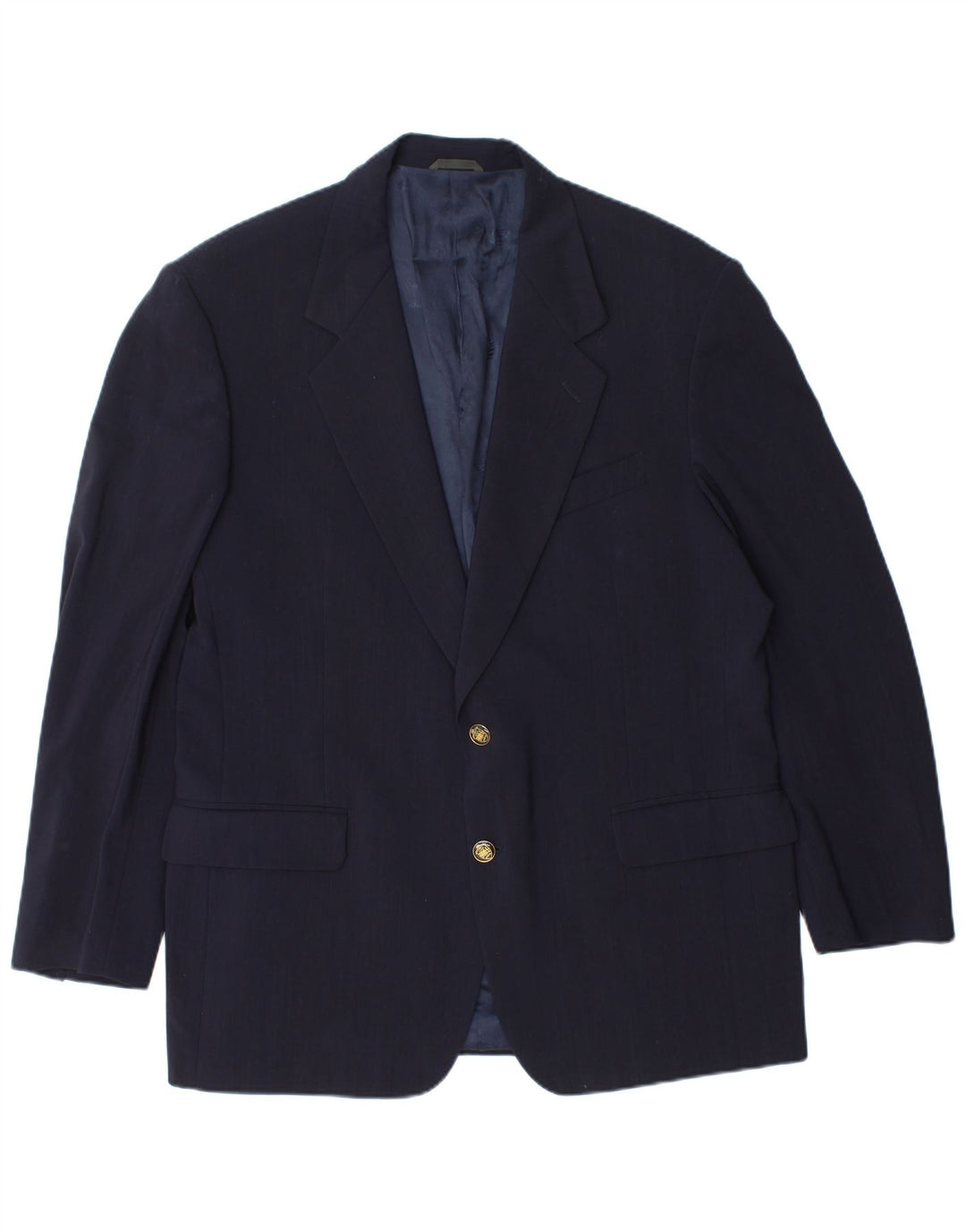 Ferre Herren-Blazer mit 2 Knöpfen, IT 54 2XL, marineblaue Schurwolle