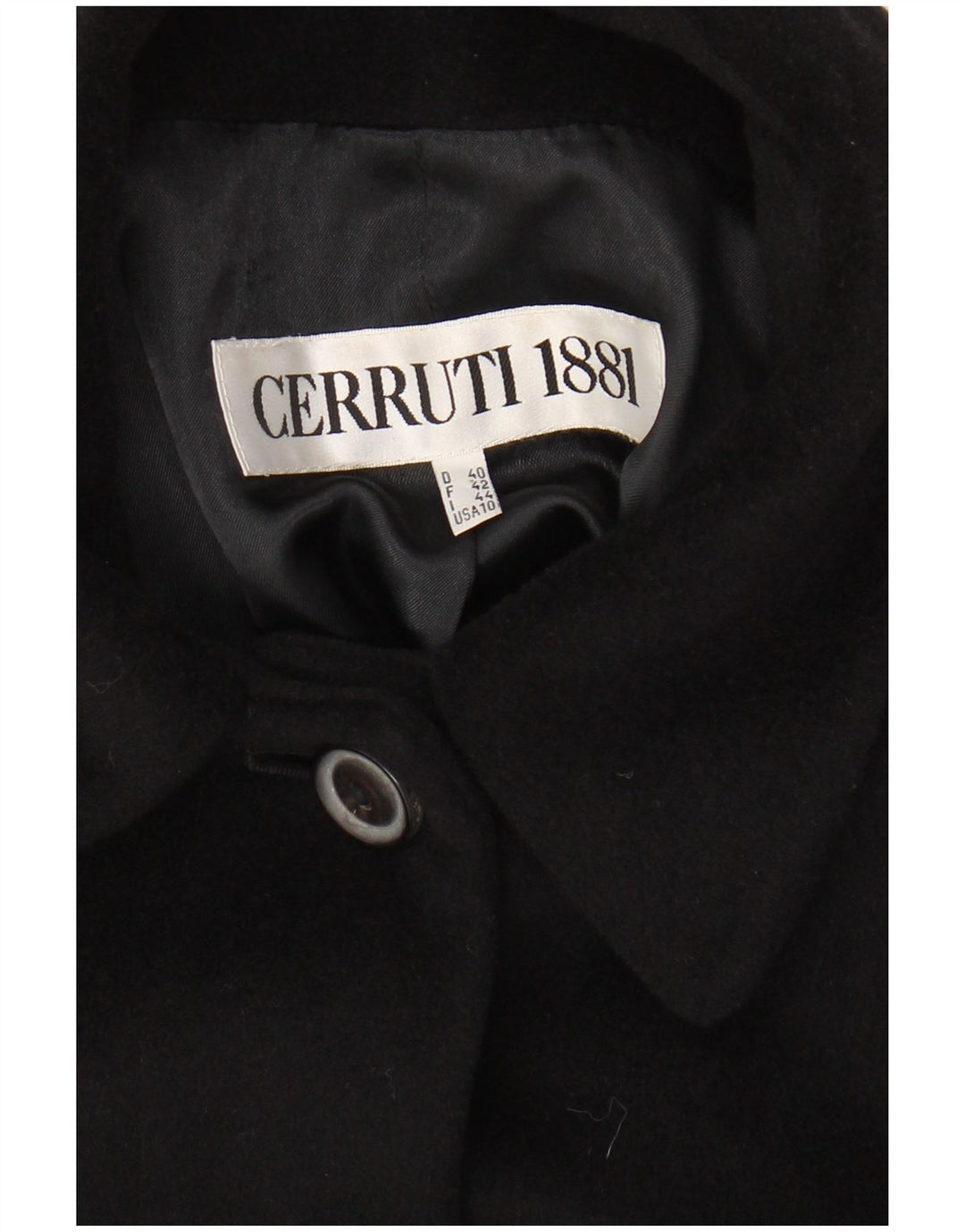 CERRUTI 1881 Damen Übergroßer Mantel IT 44 Medium Black Angora