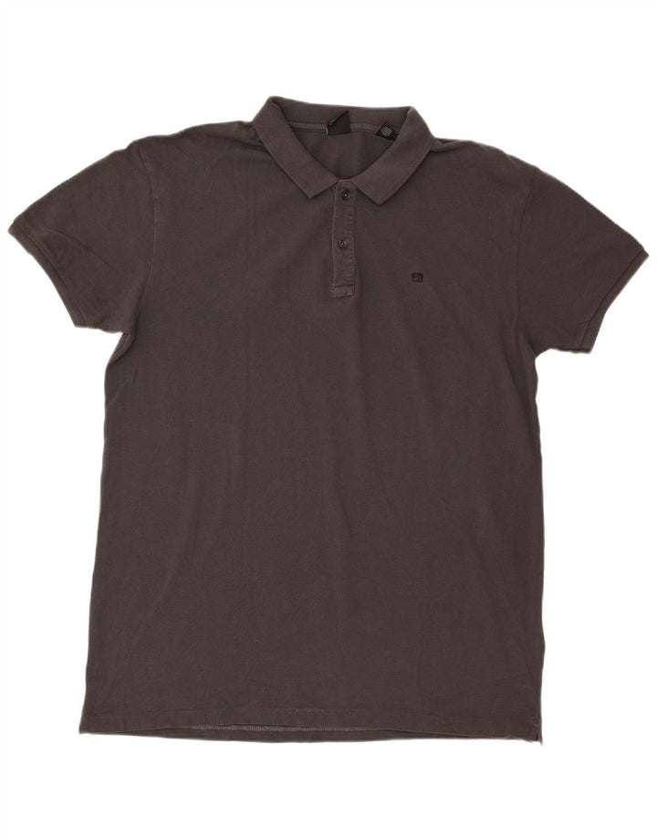 Scotch & Soda Herren Poloshirt 2XL Grau Baumwolle