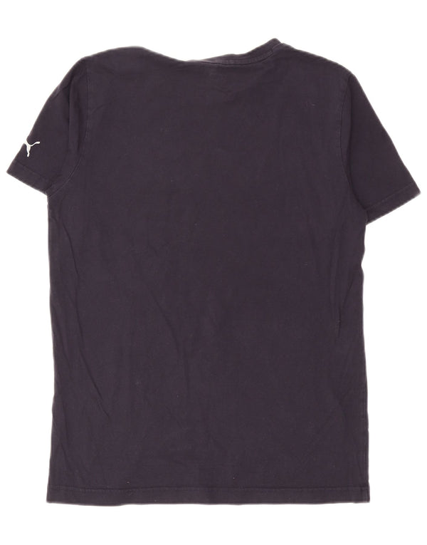 Puma Herren Red Bull Graphic T-Shirt Top Mittel Marineblau
