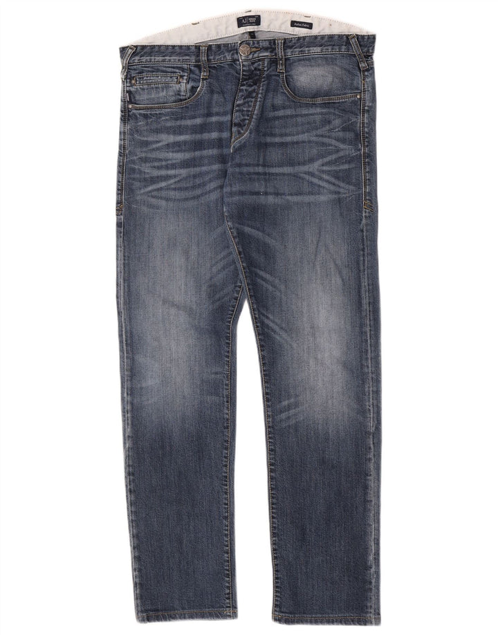Armani Damen Slim Jeans W33 L31 Blaue Baumwolle